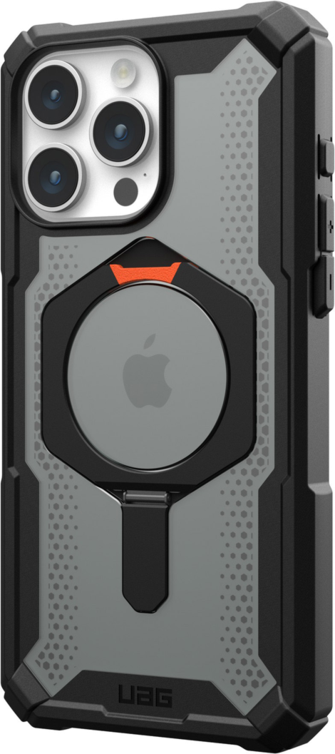 <p>Featuring the integrated kickstand, UAG’s Plasma XTE case offers unwavering protection in dynamic translucent design with a built-in MagSafe module.</p>