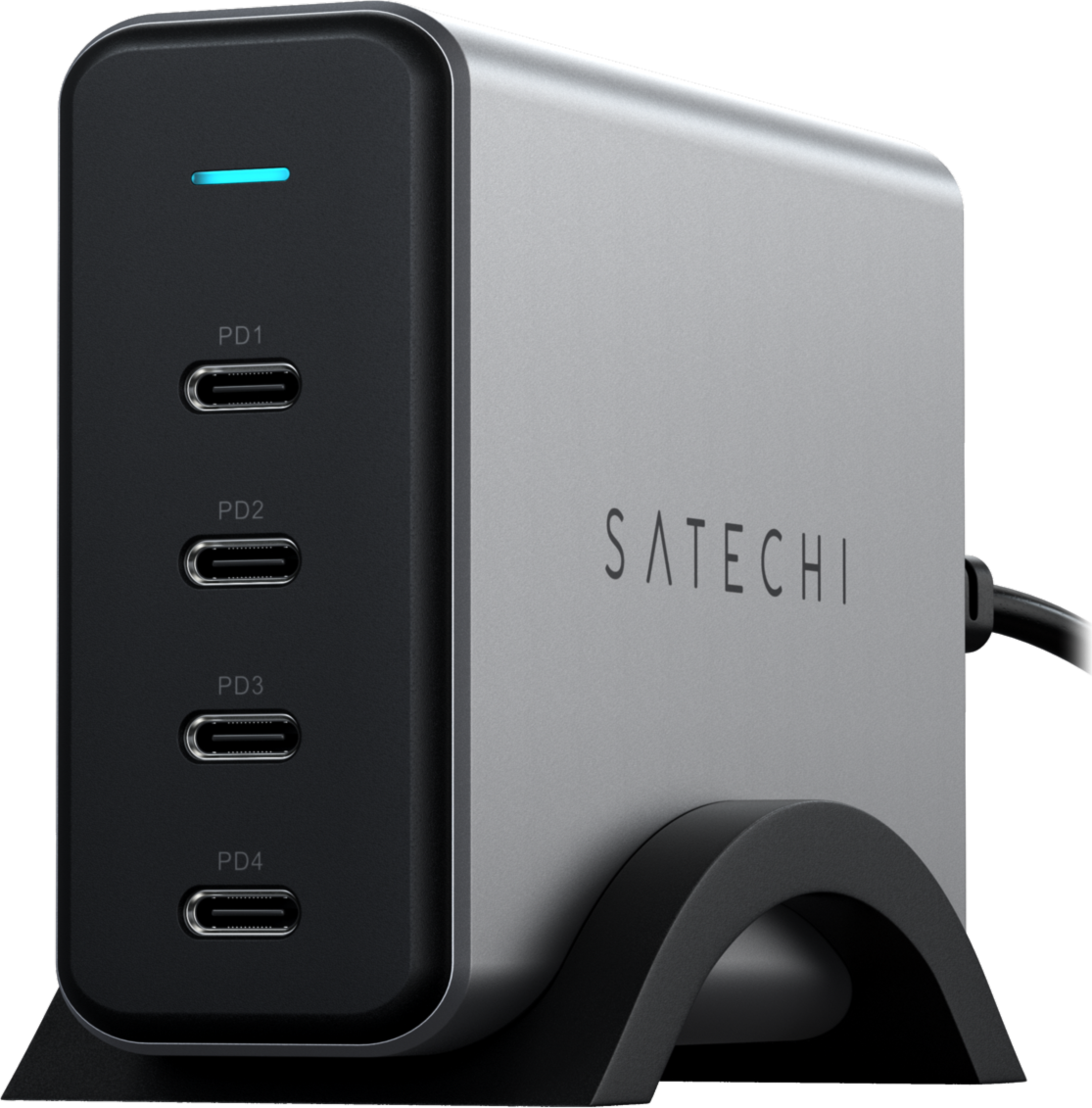 Satechi 165W USB-C 4-Port PD GaN Charger - Space Gray