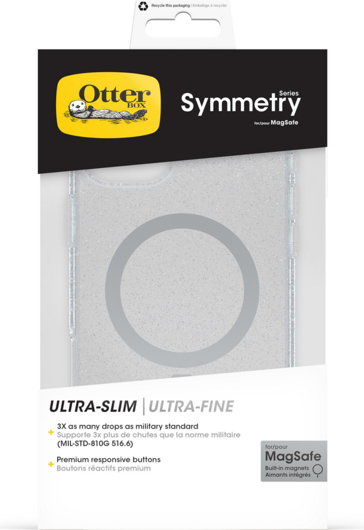 The OtterBox Symmetry Clear Series with MagSafe is a transparent case that makes a bold visual statement in a design that's slim and understated.