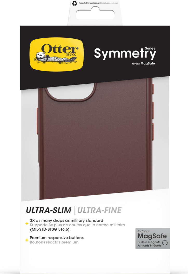 The OtterBox Symmetry Series with MagSafe is a thin case that makes a bold visual statement in a design that's slim and understated.