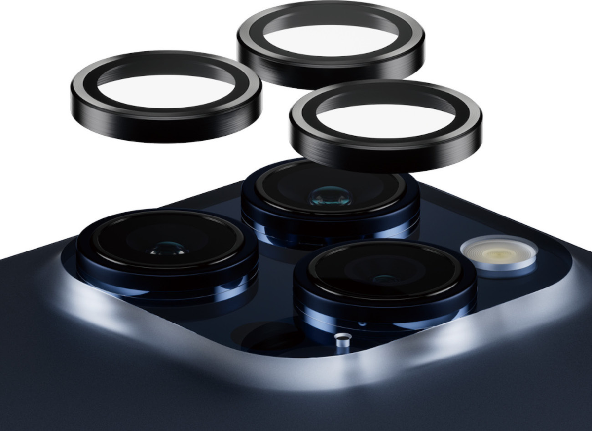 PanzerGlass Camera Lens Protector Hoops for iPhone 15 Pro/15 Pro Max - Clear