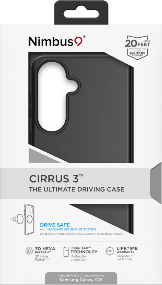Nimbus9 - Coque MagSafe Cirrus 3 pour Samsung Galaxy S26 - Noir