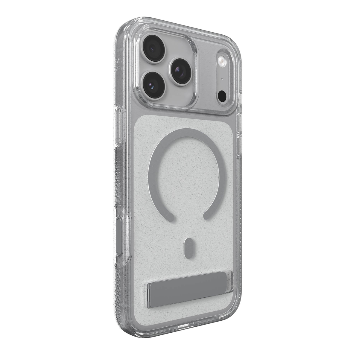 iPhone 18 Pro Max/17 Pro Max ZAGG Graphene Milan Snap Kickstand Case - Glitter Silver