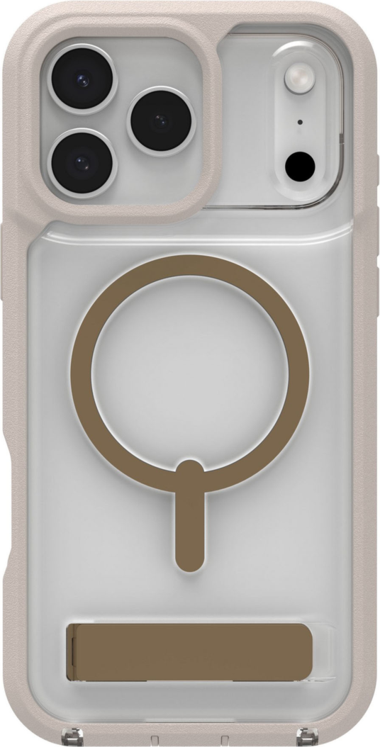 ZAGG - Rainier Snap MagSafe Case with Kickstand for Apple iPhone 17 Pro Max - Sandstone