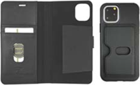 iPhone 11 Pro Nutrisity 2-in-1 Eco Leather Folio & Detachable Back Case - Black Olive