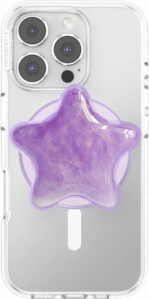 PopSockets - PopGrip MagSafe Circle - Tidepool Star Squishy Lavender Fog