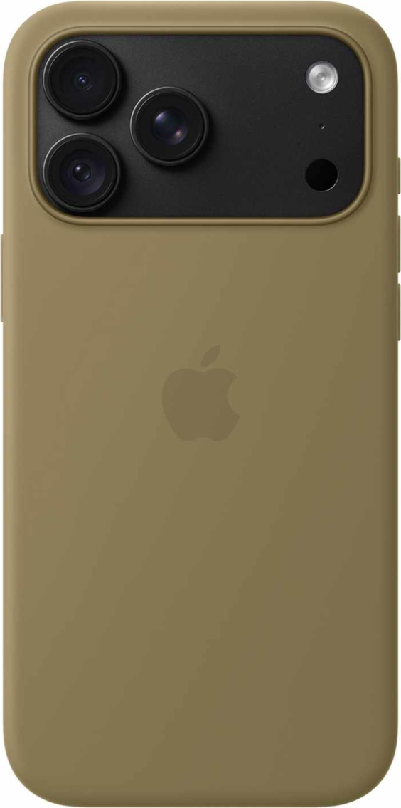 Apple - Étui en silicone avec MagSafe olive pour iPhone 18 Pro Max