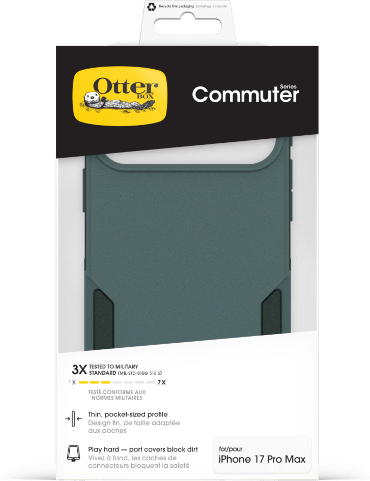 OtterBox 7798348 Étui Commuter MagSafe avec Contrôle de la Caméra Sagebrush (Vert) pour iPhone 17 Pro Max