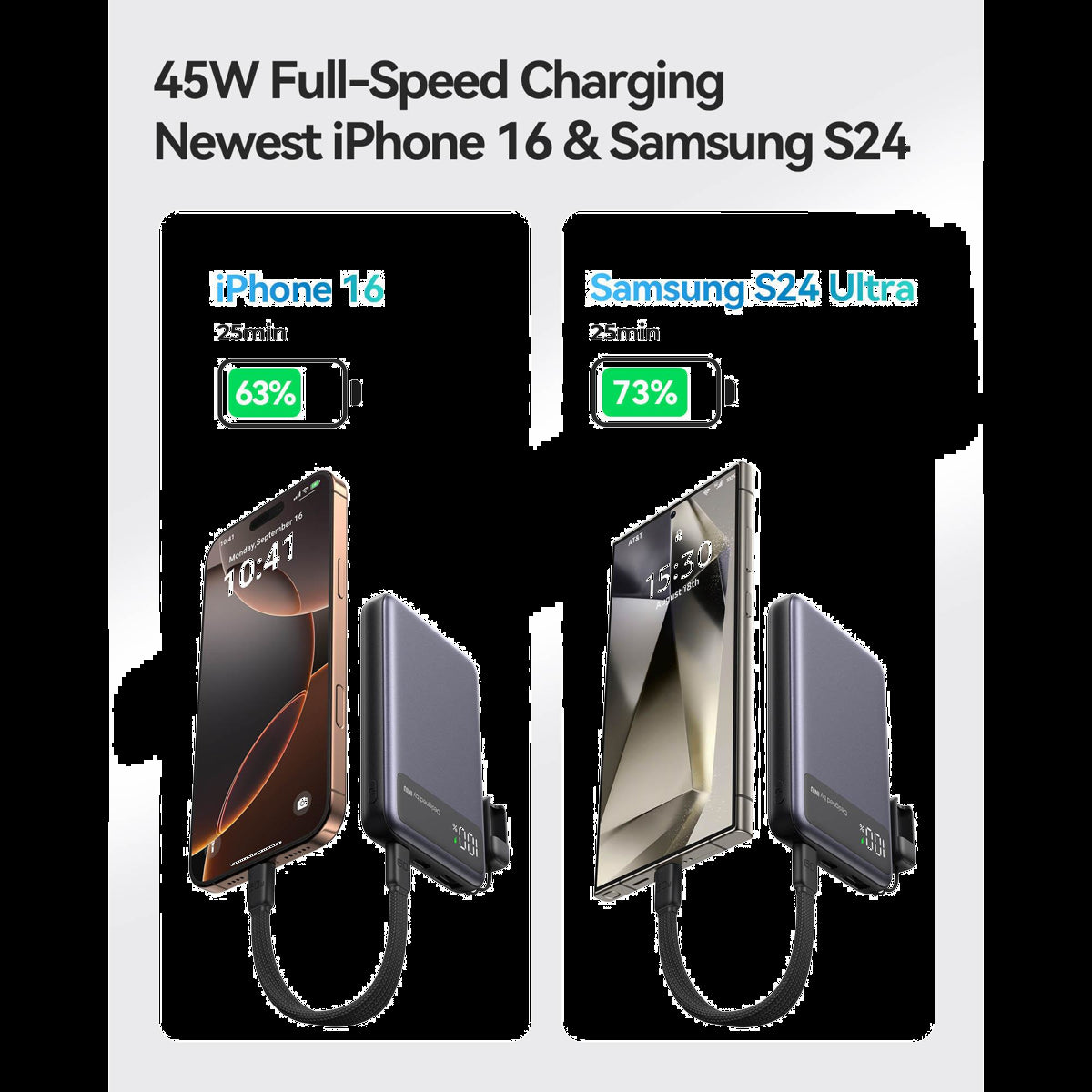 INIU POCK PRO SLIM 10K 45W POWER BANK - BLACK