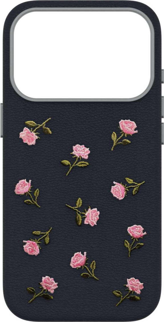 OtterBox - Symmetry Cactus Leather Embroidery MagSafe Case Manor Bloom for iPhone 18 Pro/17 Pro