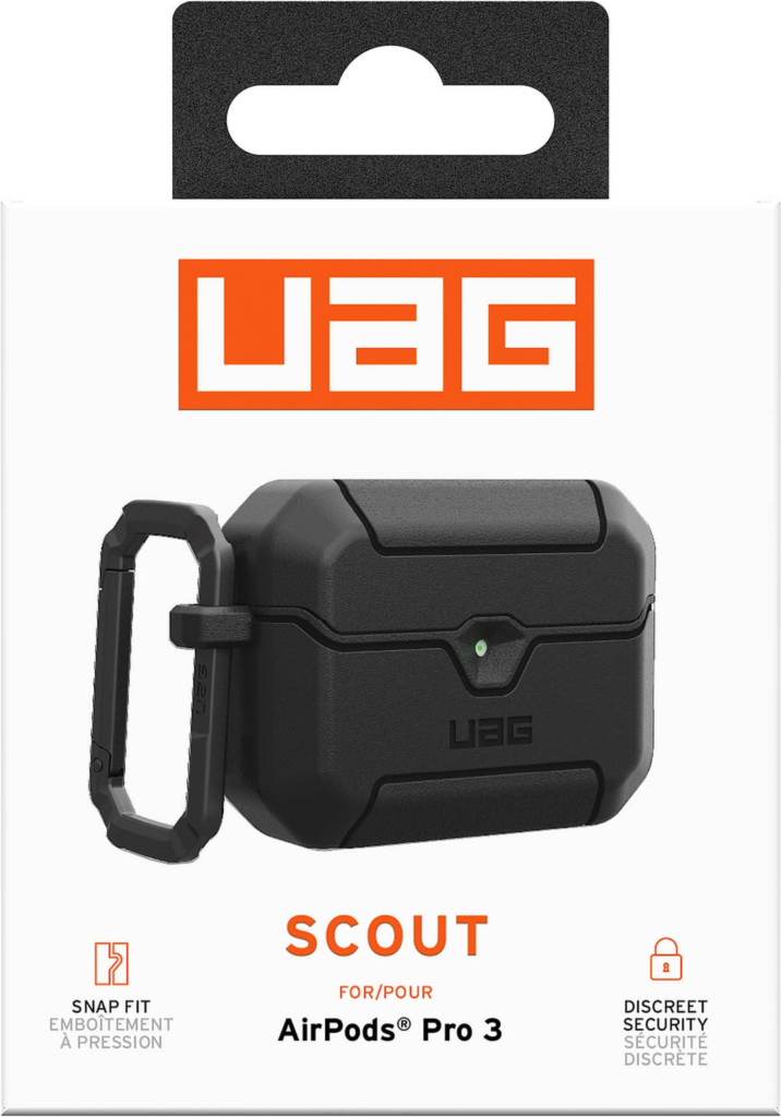 UAG 104133114040 Étui Robuste Scout Noir pour AirPods Pro 3