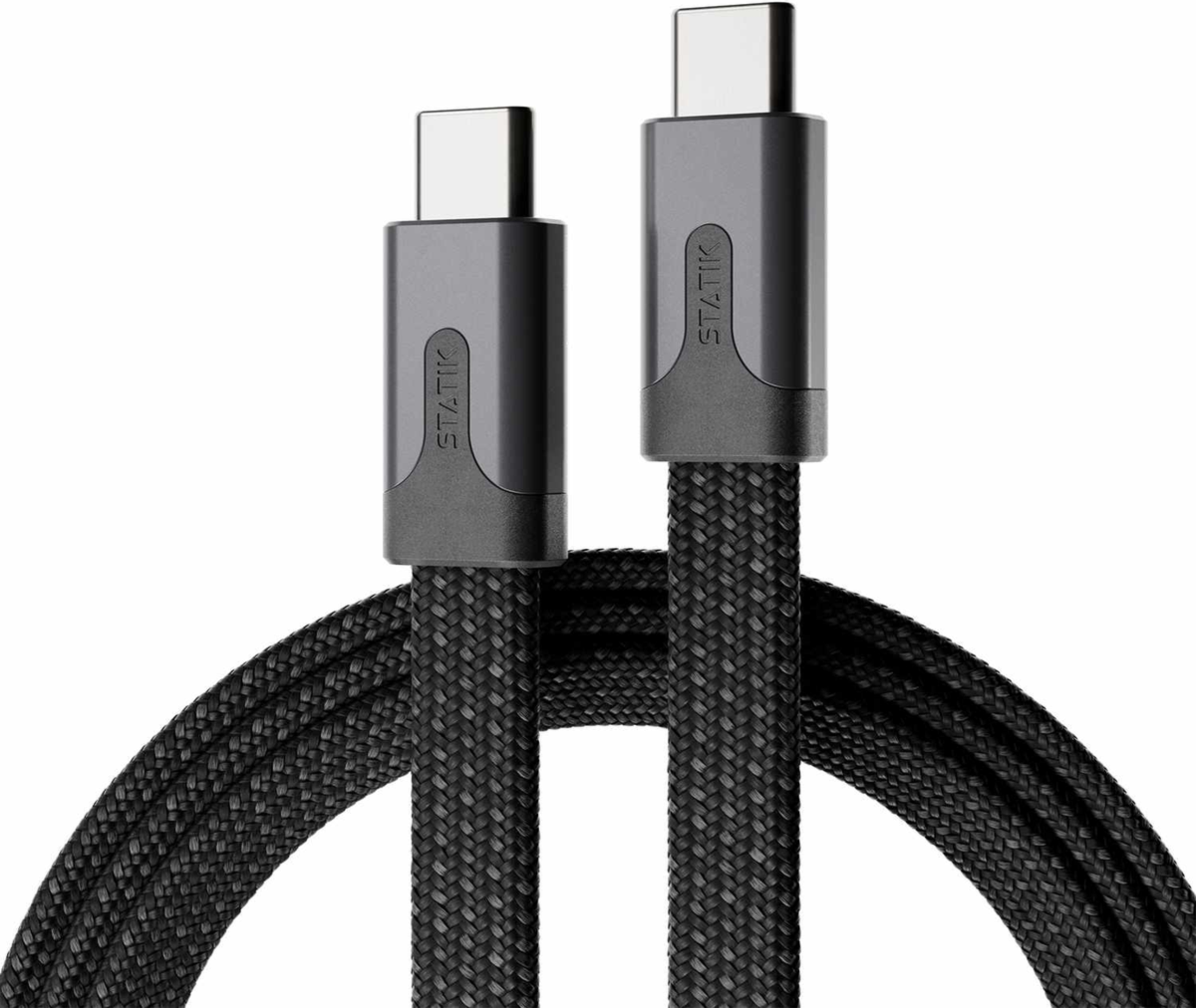 Câble de charge/synchronisation Statik - MagStack Slim Pro USB-C vers USB-C 3,3 pi noir