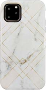 iPhone 11 Pro Eco Printed Back Case - Pink (Geometric Marble)