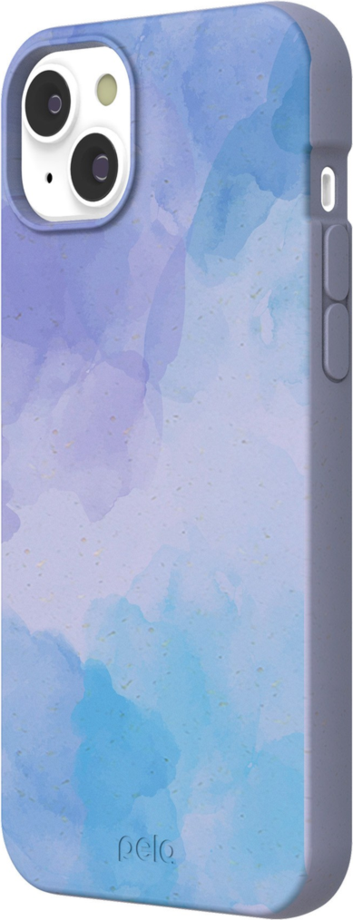 Pela - iPhone 14 Plus Pela Compostable Eco-Friendly Printed Case - Lavender (Blue Reflections)