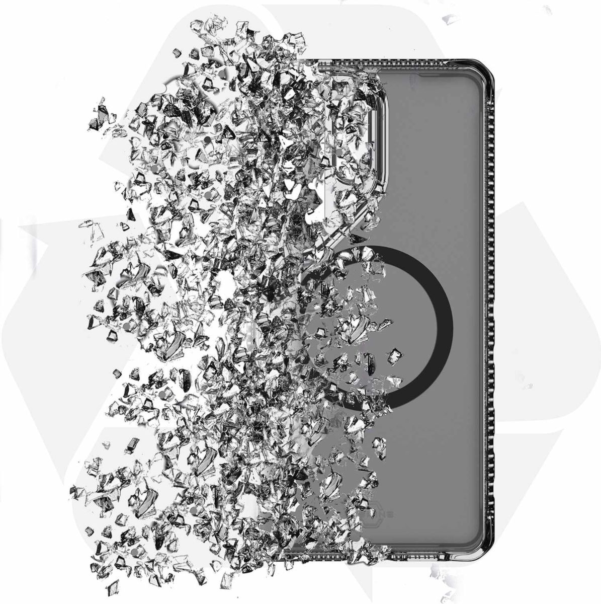 ITSKINS SGYUHBVARSMOK Étui Hybrid_R Vapor avec Magnets Smoke pour Samsung Galaxy S26 Ultra