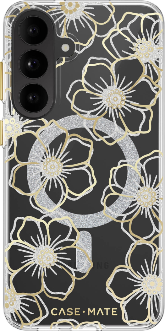 Samsung Galaxy S26 FE Case-Mate Floral Gems w/Magnet Case - Gold