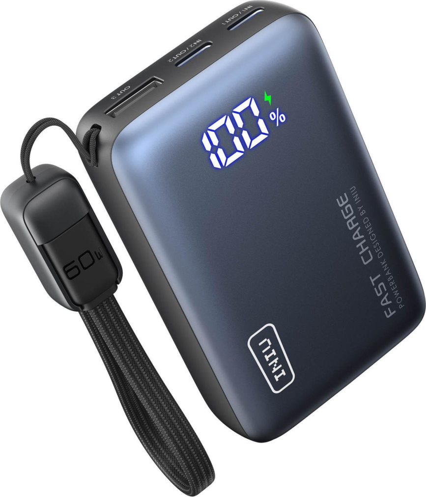 INIU POCKET PRO banque d’alimentation 10 000 mAh 45 W - NOIR