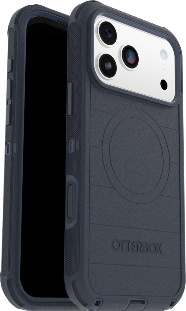 OtterBox - Étui Defender Pro MagSafe avec contrôle de l’appareil photo Riverside (Bleu) pour iPhone 17 Pro Max