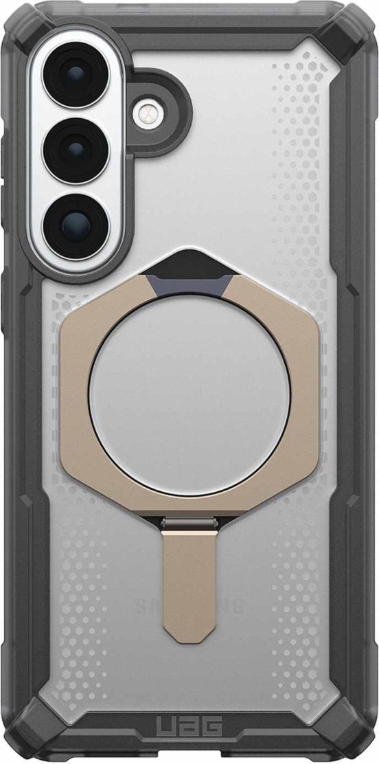 UAG - Étui robuste Plasma XTE avec support intégré et aimants, couleur cendré/titane, pour Samsung Galaxy S26+