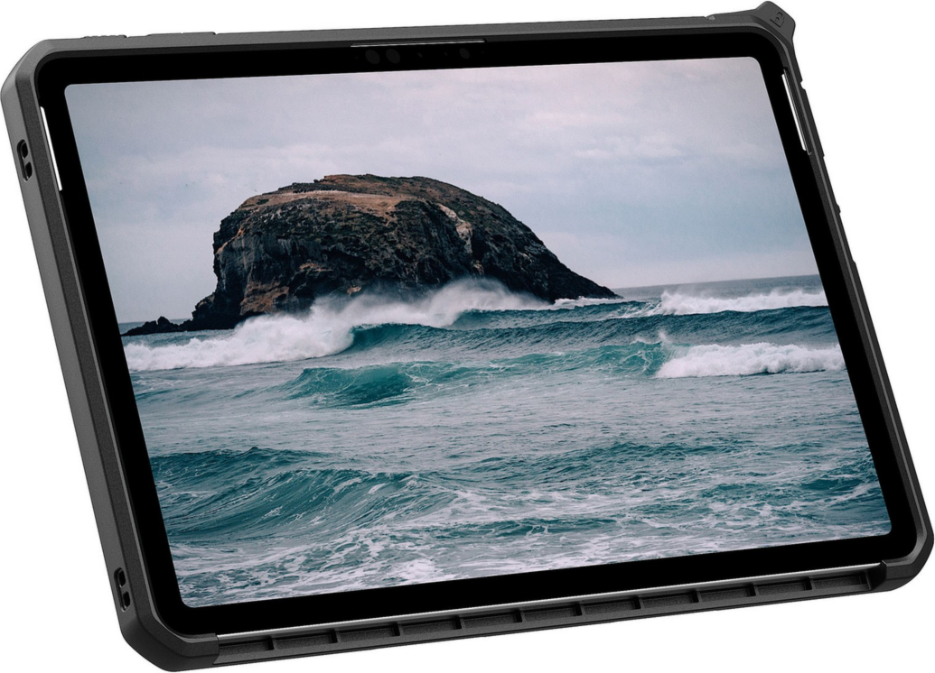 The UAG Metropolis Series provides military-grade drop protection for tablets with an armor shell, impact-resistant bumpers, and a built-in kickstand, all in a lightweight design.
