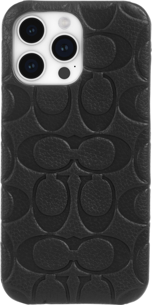 The Coach Leather Slim Wrap Case is durably designed with an impressive 10 ft drop protection and thin profile for wireless charging.