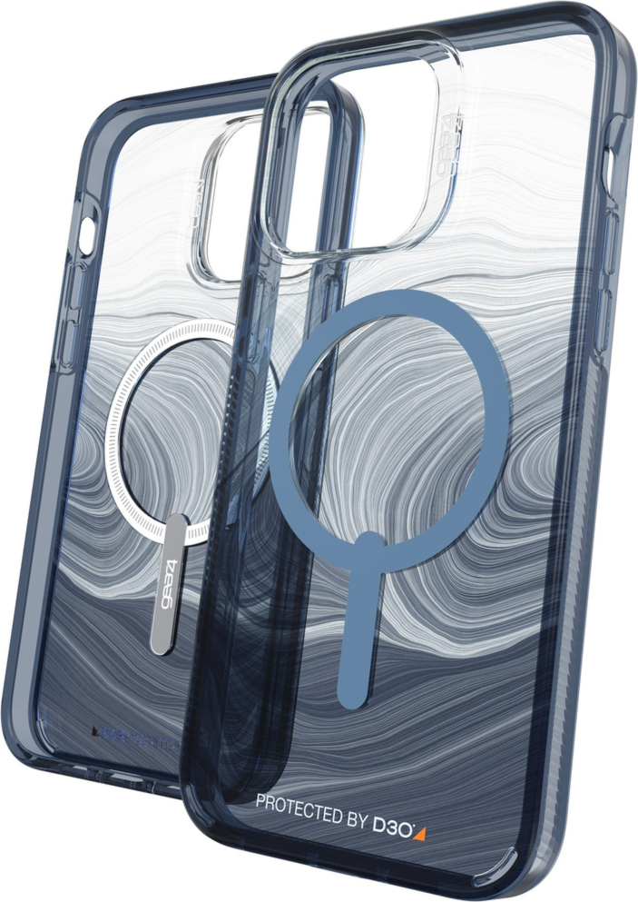 Gear4 - Milan Snap Case For Apple Iphone 14 Pro Max - Blue Swirl