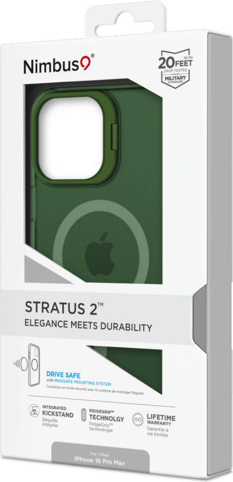 Stratus 2 MagSafe Case Frost Green for iPhone 16 Pro Max