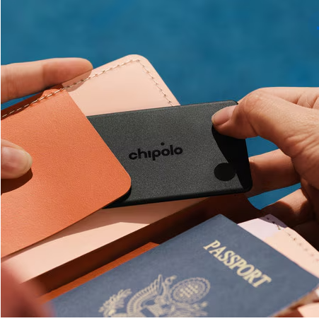 Chipolo - CARD Tracking Tag (Works with Android's Find Hub Device or Apple Find My) - Charcoal