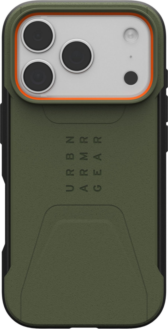 Urban Armor Gear (UAG) - Civilian MagSafe Case for Apple iPhone 17 Pro - Olive and Orange
