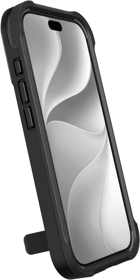 ZAGG - Rainier Snap MagSafe Case with Kickstand for Apple iPhone 18 Pro/17 Pro - Black
