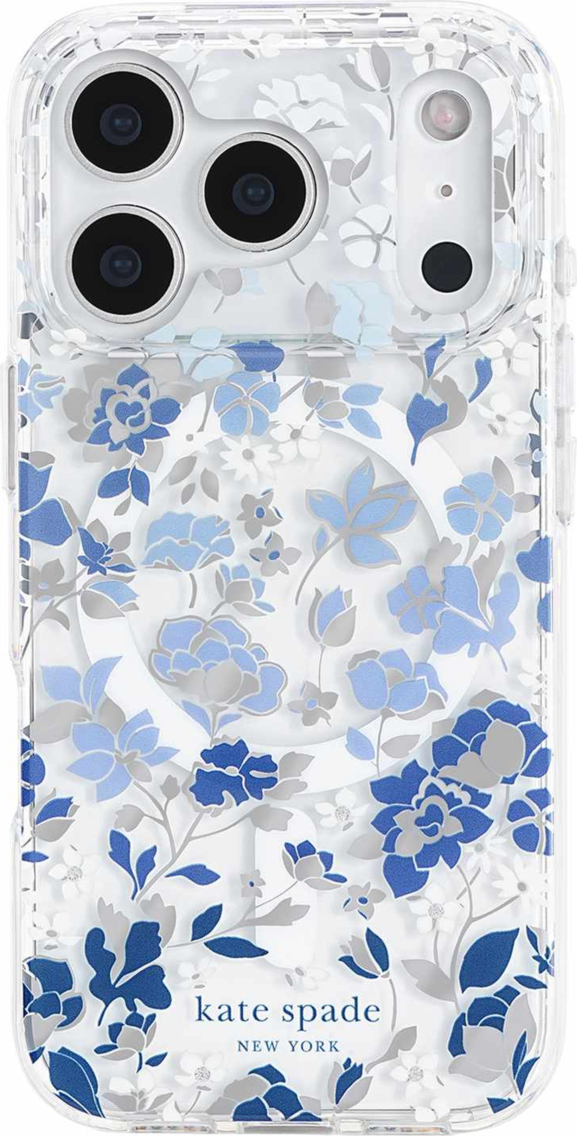Kate Spade - Protective MagSafe Case Flowerbed Blue for iPhone 18 Pro/17 Pro