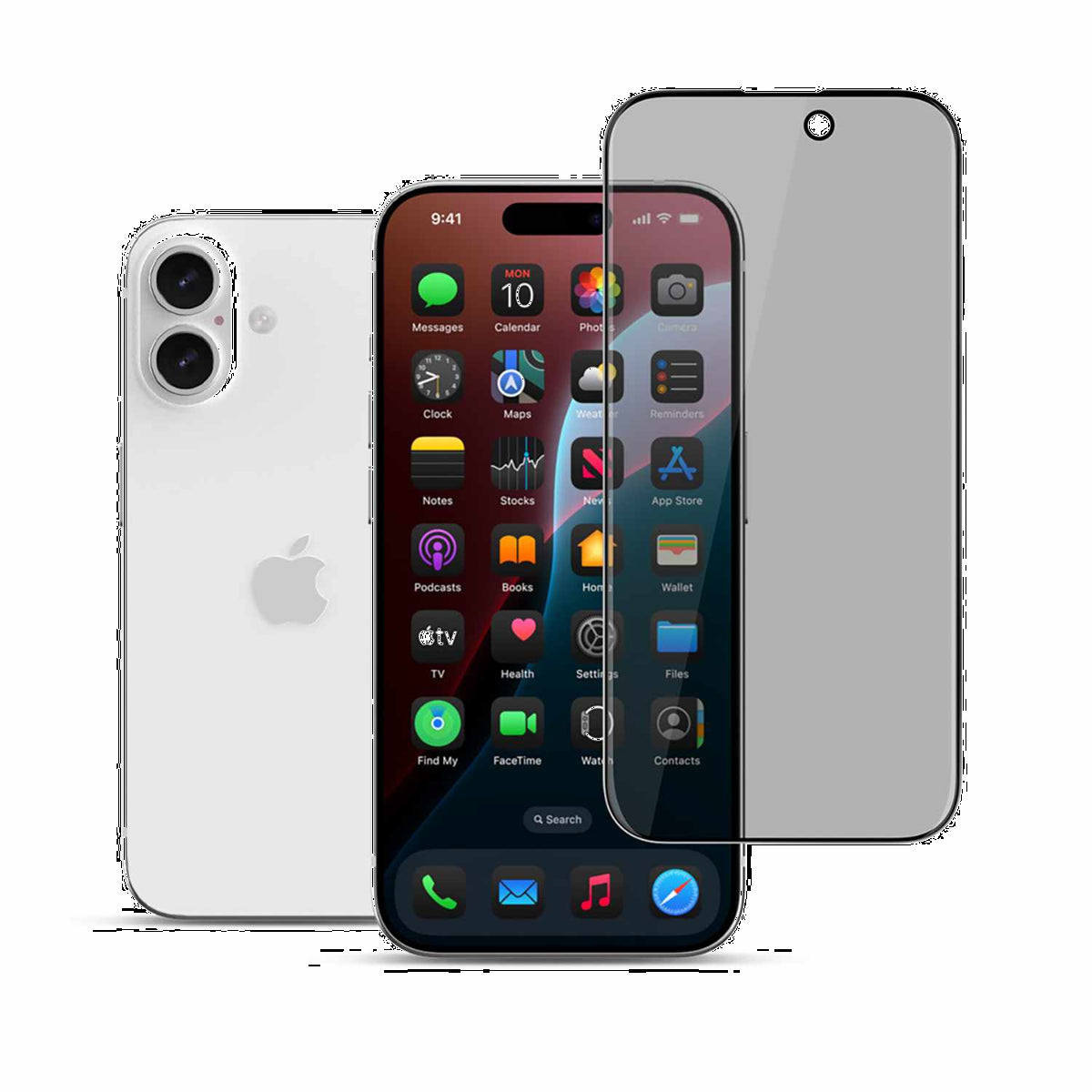 22 cases - Privacy Tempered Glass Screen Protector for iPhone 17