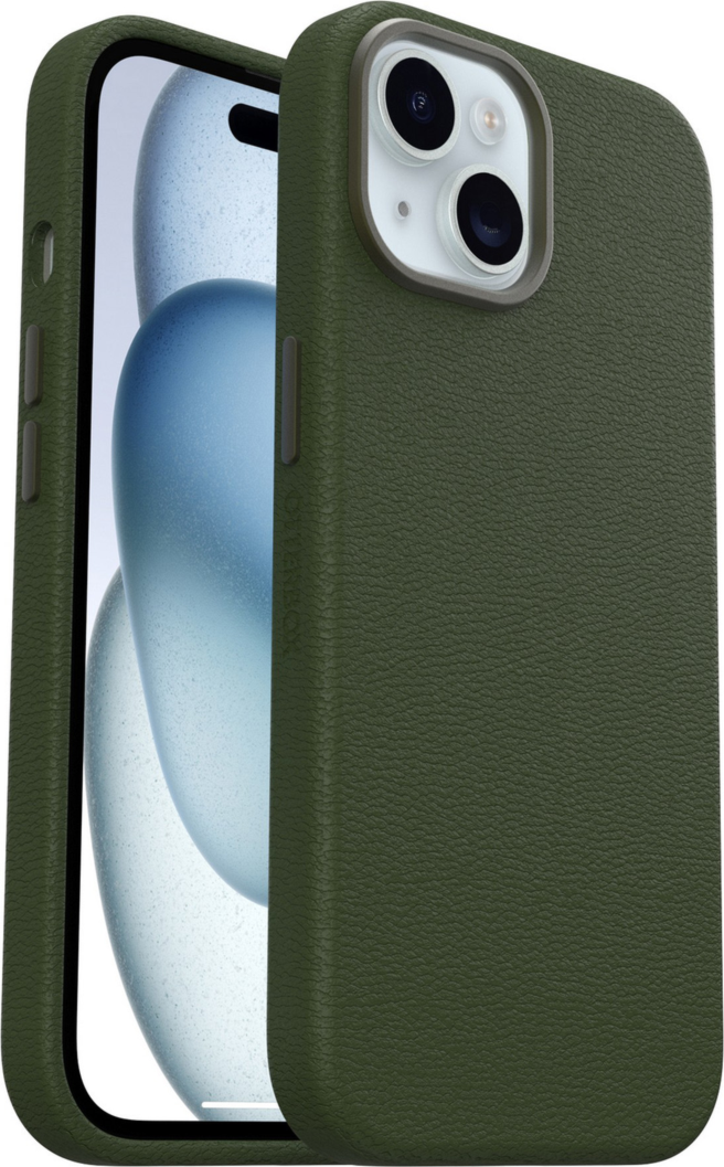 Crafted from organically grown and sustainably harvested nopal cactus, the Otterbox Symmetry Series Cactus Leather case for MagSafe offers a sustainable alternative to traditional leather products.