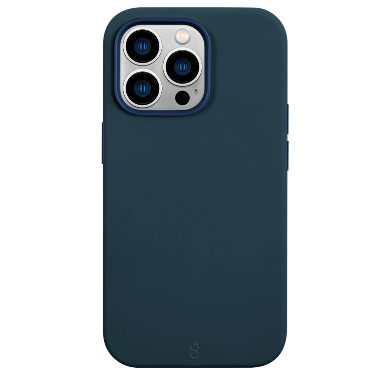 LOGiix - Silicone Case Vibrance Mag for iPhone 14 Pro Max - Petrol Blue