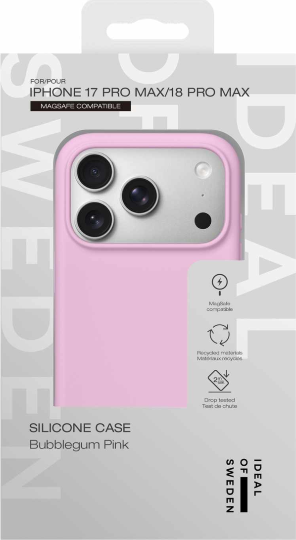 Ideal of Sweden - Silicone MagSafe Case Bubblegum Pink for iPhone 18 Pro Max/17 Pro Max