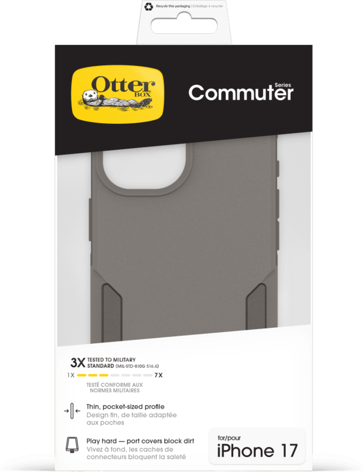 The OtterBox Commuter Series with MagSafe is a rugged, pocket-friendly case offering 3X military standard drop protection and features built-in magnets for MagSafe accessories.