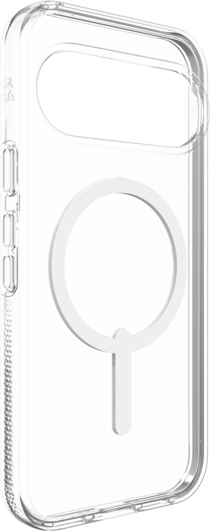 Strengthened with Graphene, ZAGG's Crystal Palace Snap series case combines a slim, crystal-clear profile with up to 13 ft drop protection and strong built-in magnets for magnetic accessories.