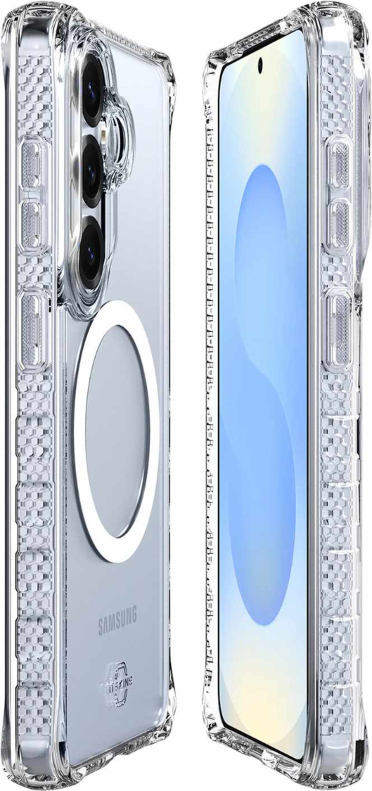 ITSKINS SGYRHMACRTRSP Étui Hybrid_R Clear avec Magnets pour Samsung Galaxy S26