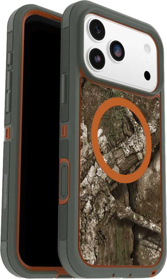 OtterBox - Defender Pro XT Clear MagSafe Case w/Camera Control Realtree Apx (Green) for iPhone 17 Pro Max