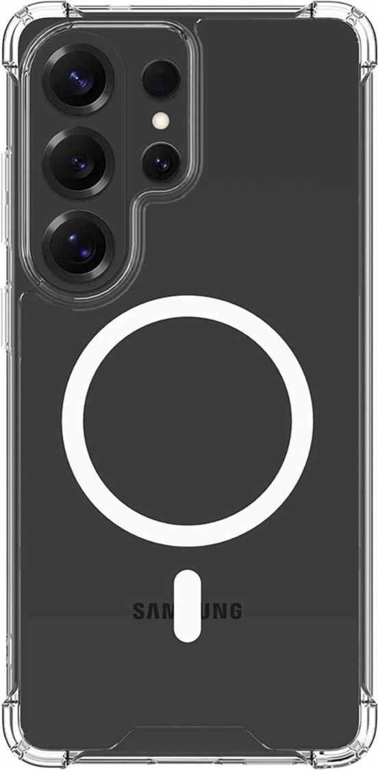 Blu Element - Dropzone Rugged Case w/Magnets Clear for Samsung Galaxy S26 Ultra