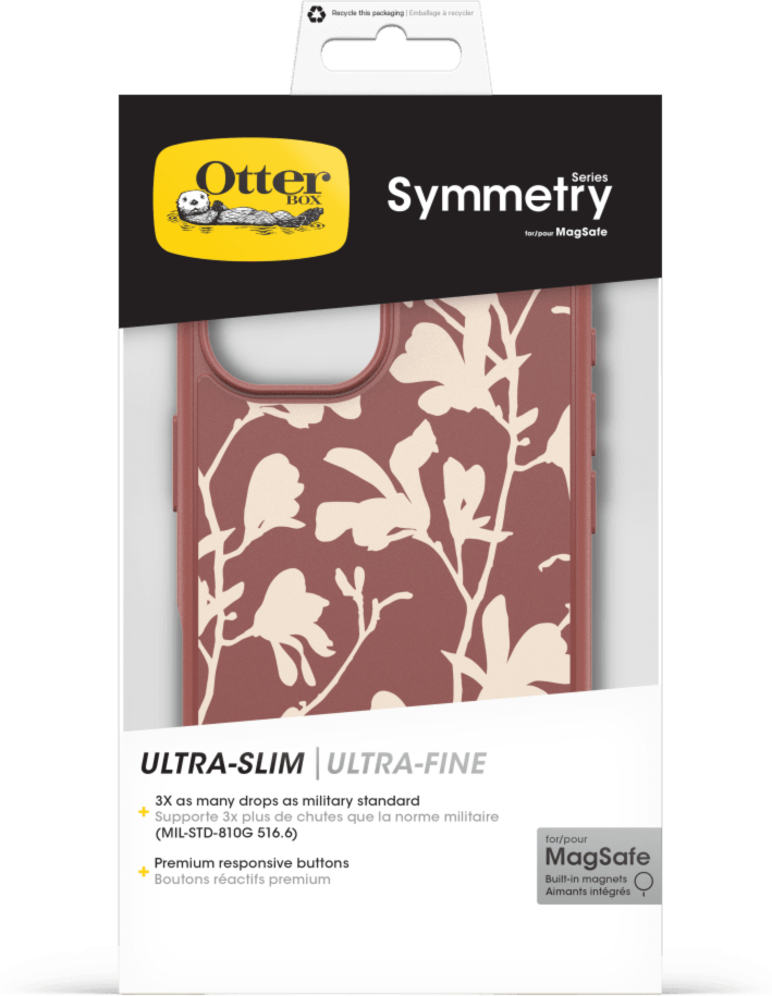 OtterBox - Coque Symmetry Graphics avec MagSafe pour Apple iPhone 16 - Rouille d'automne