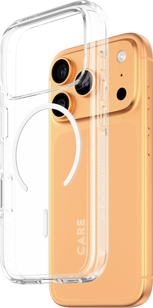 PanzerGlass CARE Clear Urban Explorer MagSafe iPhone18 Pro/17 Pro - Anneau blanc