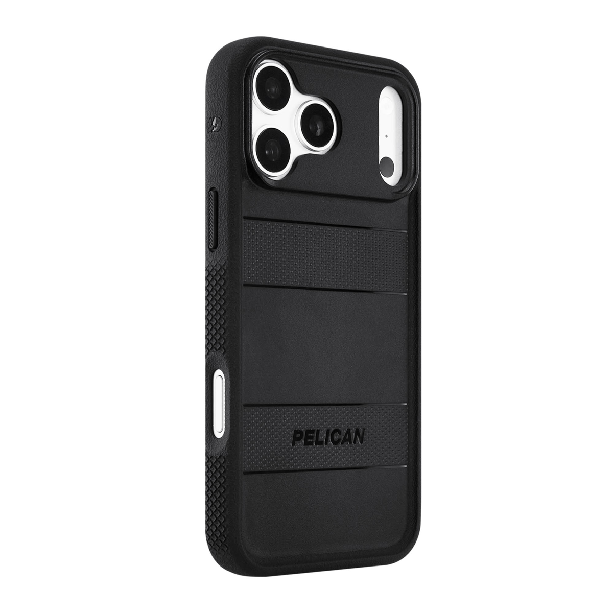 The Pelican Protector MagSafe Case delivers military-spec 16-foot drop protection with an impact-resistant design, a shock-absorbing lining, and strong built-in magnets for seamless MagSafe charging.