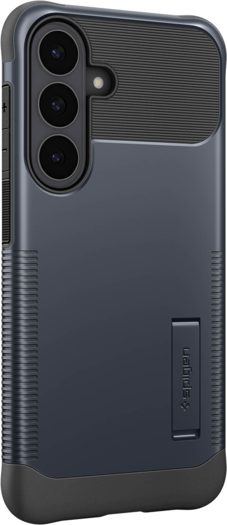 The Slim Armor MagFit delivers dual-layer PC and TPU protection with military-grade drop defense, built-in magnets, and a kickstand for secure, hands-free use.