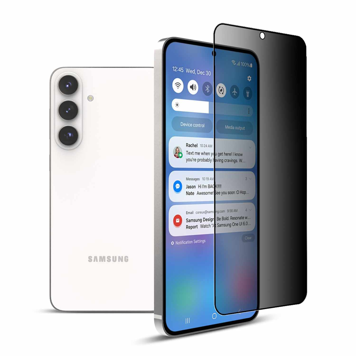 22 Cases 22SPTSGS26 Protecteur D'écran en Verre Trempé Privacy pour Samsung Galaxy S26