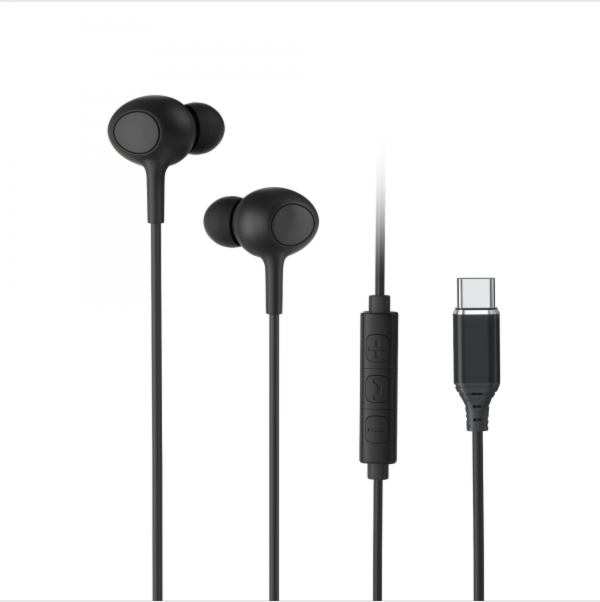 AXS Wired Earbuds with USB-C Connector | Black