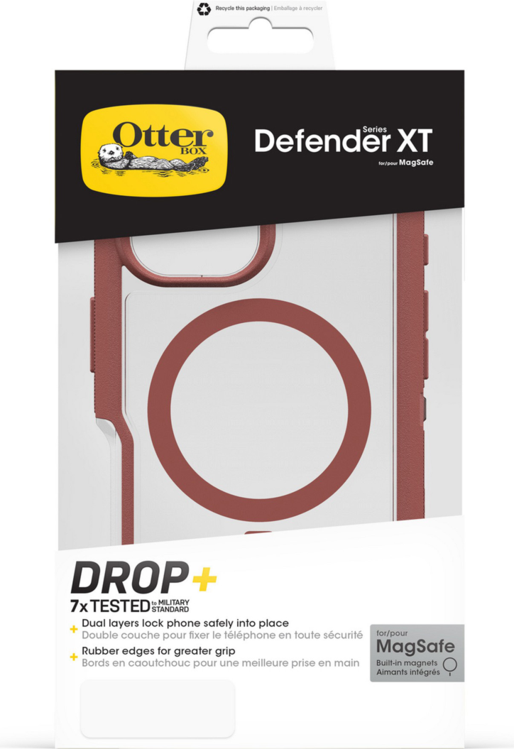 Get sleek, legendary phone protection with the OtterBox Defender Series Pro XT with MagSafe, a rugged dual-layer design that guards devices against drops, dirt, scrapes, and bumps.