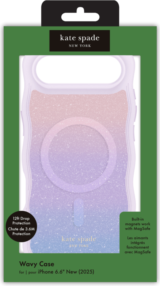 Kate Spade KS057494 Étui Wavy MagSafe Opal Glitter pour iPhone Air