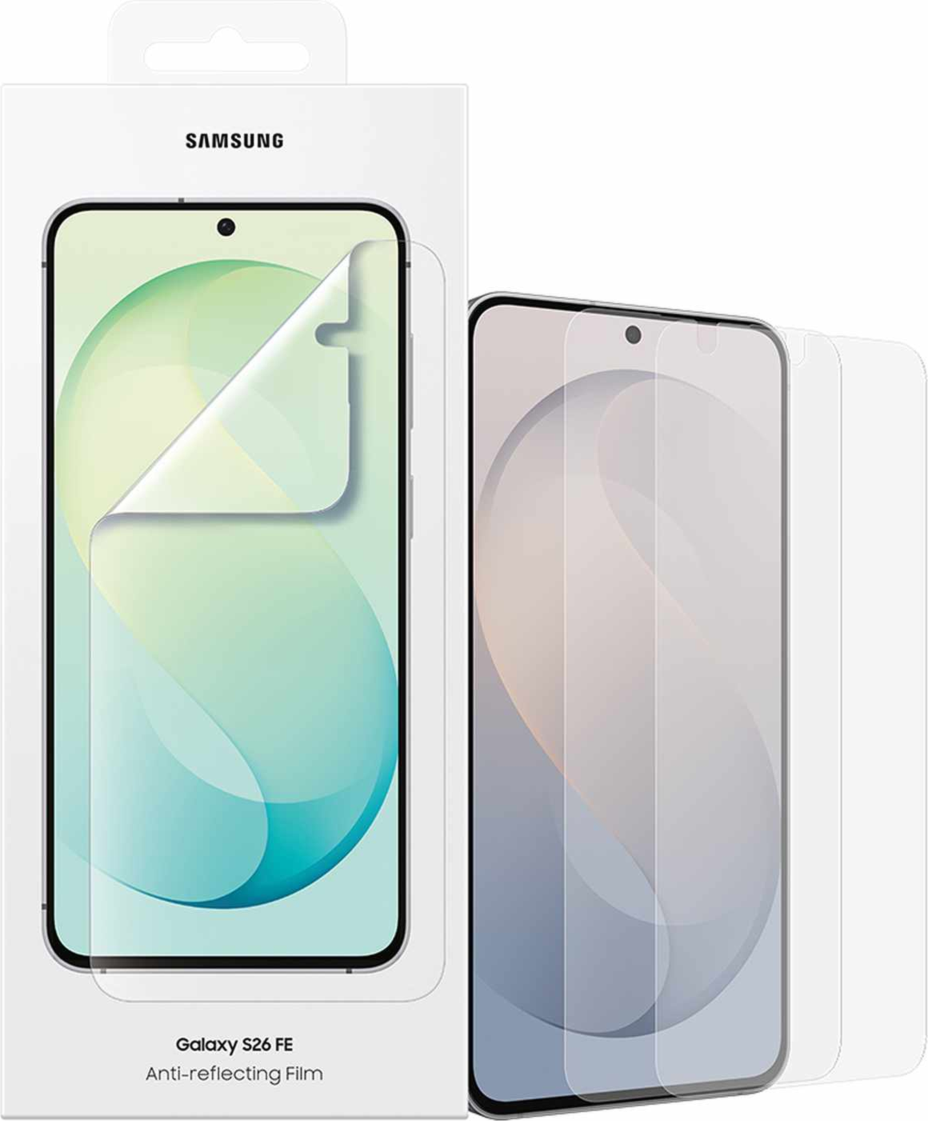 Samsung - Anti-Reflecting Front Protection Film Transparent for Samsung Galaxy S26 FE clear