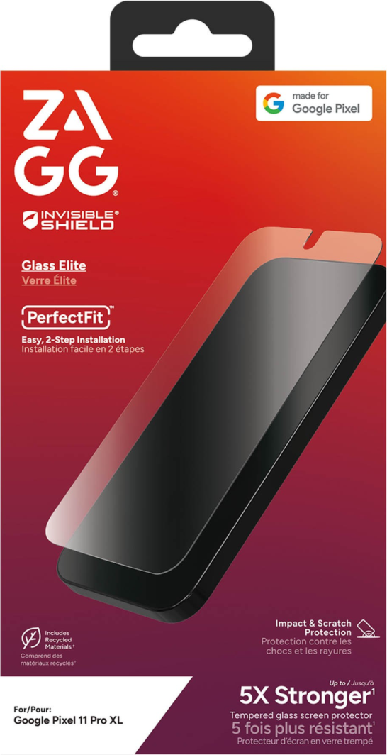 Google Pixel 11 XL ZAGG InvisibleShield Glass Elite Screen Protector